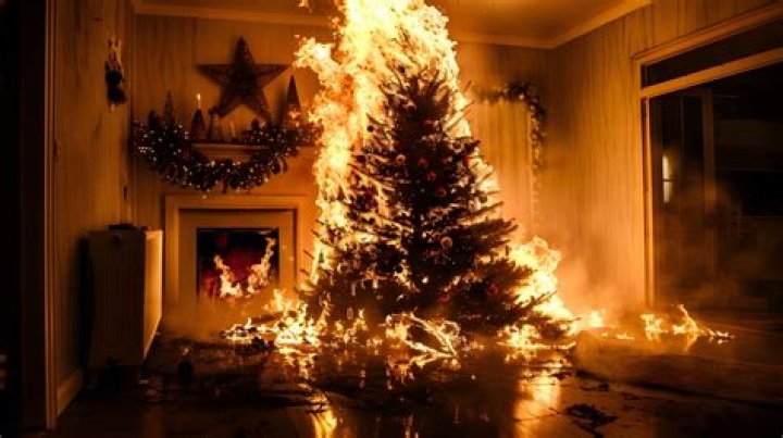What causes most Christmas tree fires