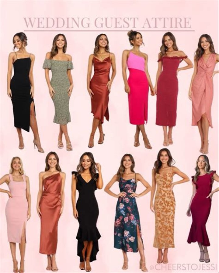 What do female guests wear to weddings?