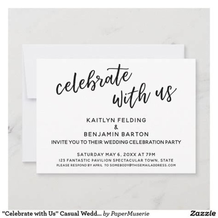 What do you write on a reception only invitation