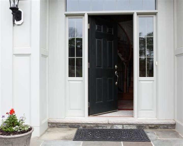 What does black front door mean