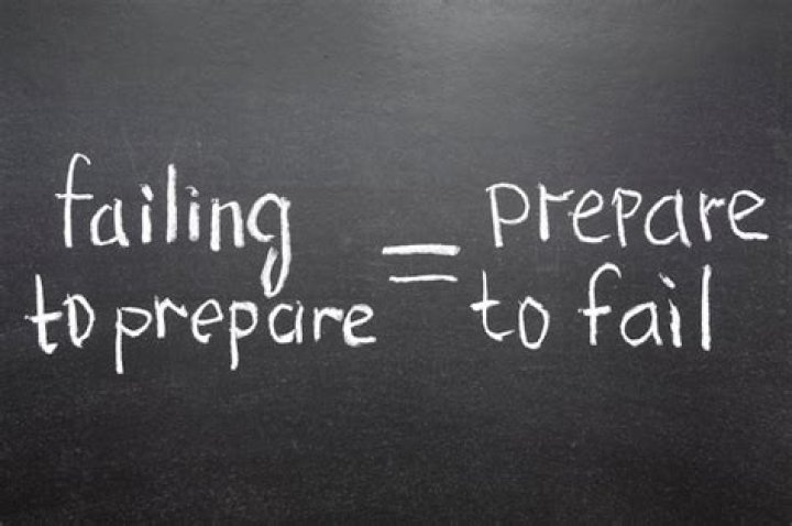 What does by failing to prepare you are preparing to fail