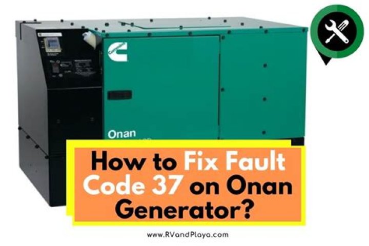 What does fault code 33 on Onan 7500 mean?