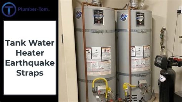 What does it mean for a water heater to be double strapped?