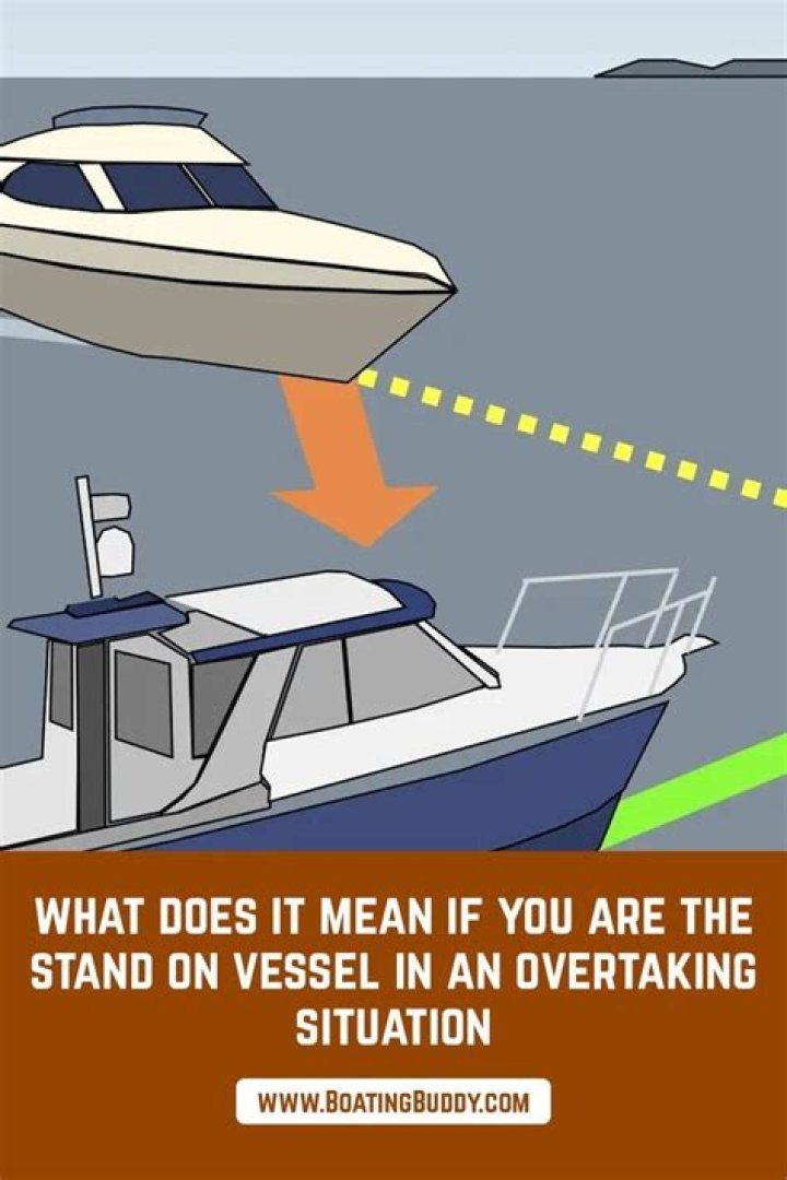 What does it mean if you are the stand on vessel in an overtaking situation