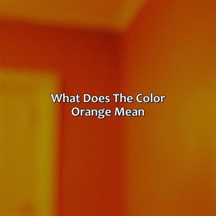What does it mean if you hate the color orange