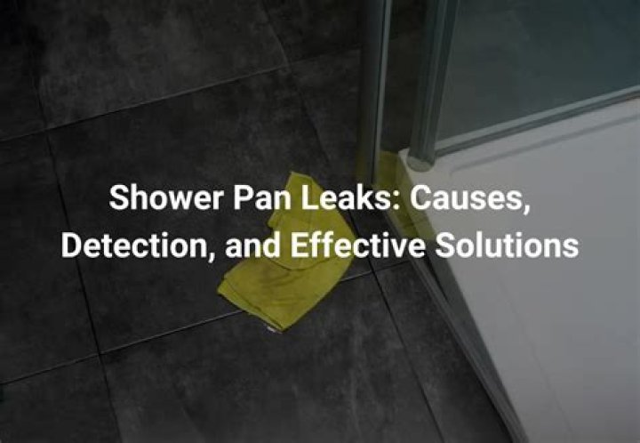 What happens when shower pan leaks?