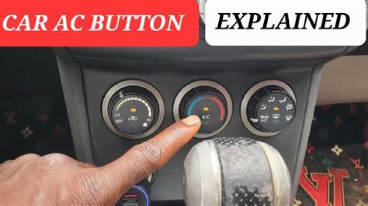 What happens when the driver pushes the AC button?