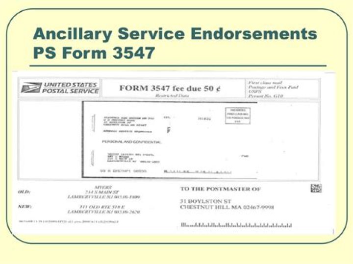 What is a form 3547