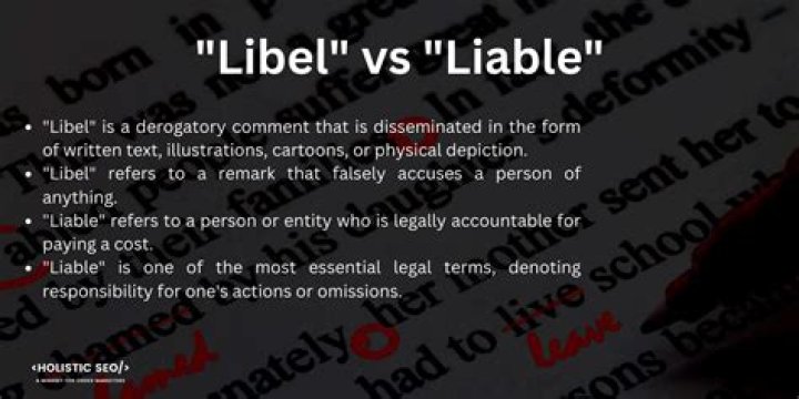 What is a libel law definition