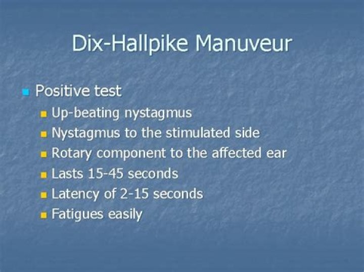 What is a positive Dix hallpike