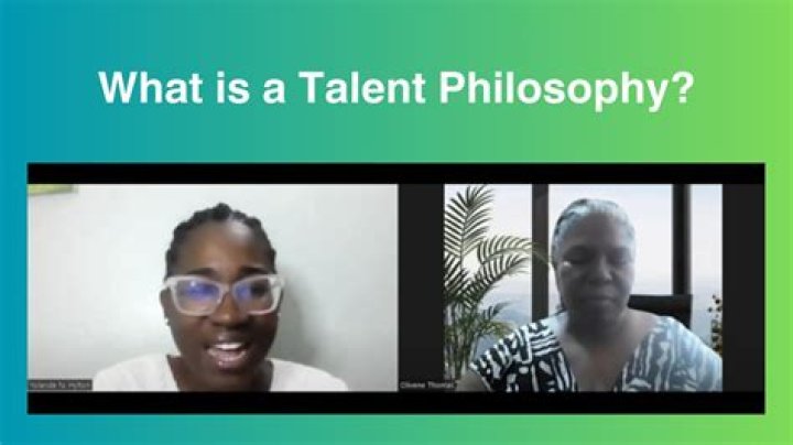 What is a talent philosophy