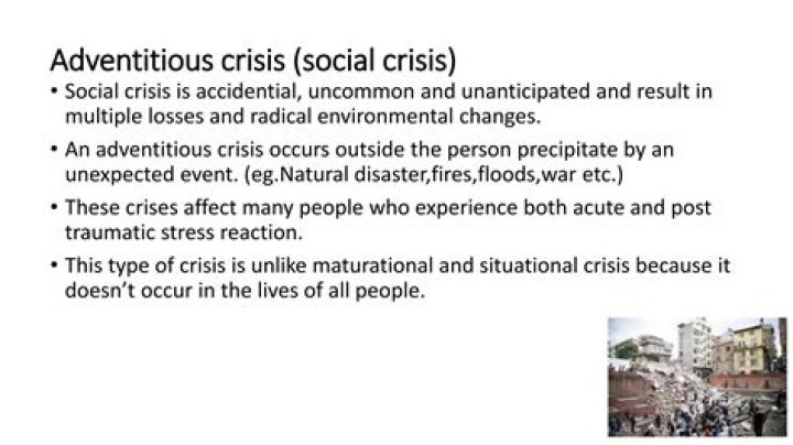 What is an adventitious crisis