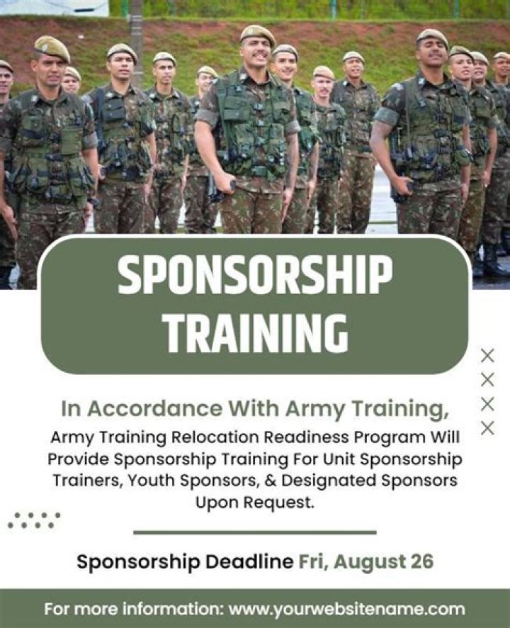 What is Army sponsorship