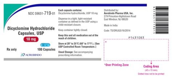 What is dicyclomine prescribed for