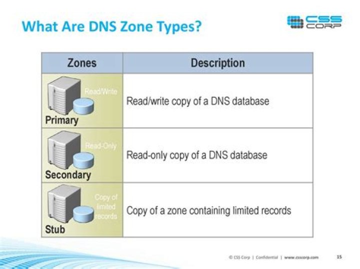 What is DNS primary zone