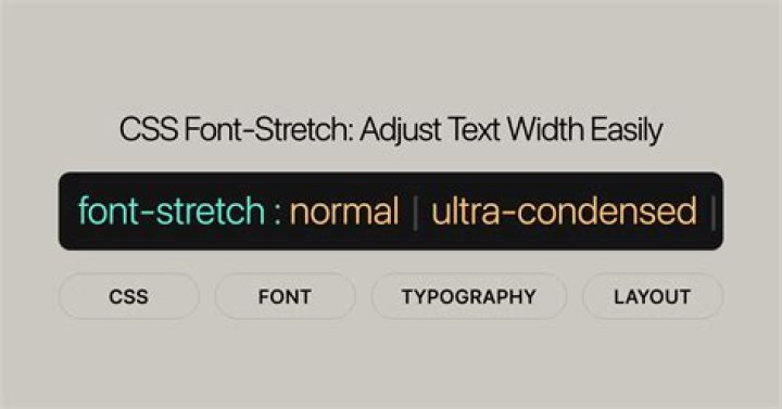 What is font stretch