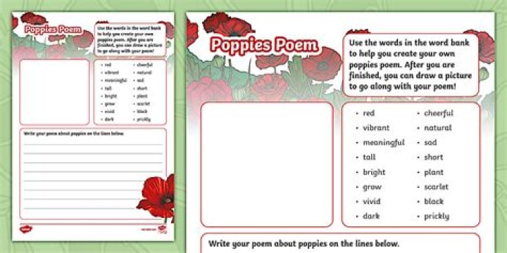 What is poppies poem about
