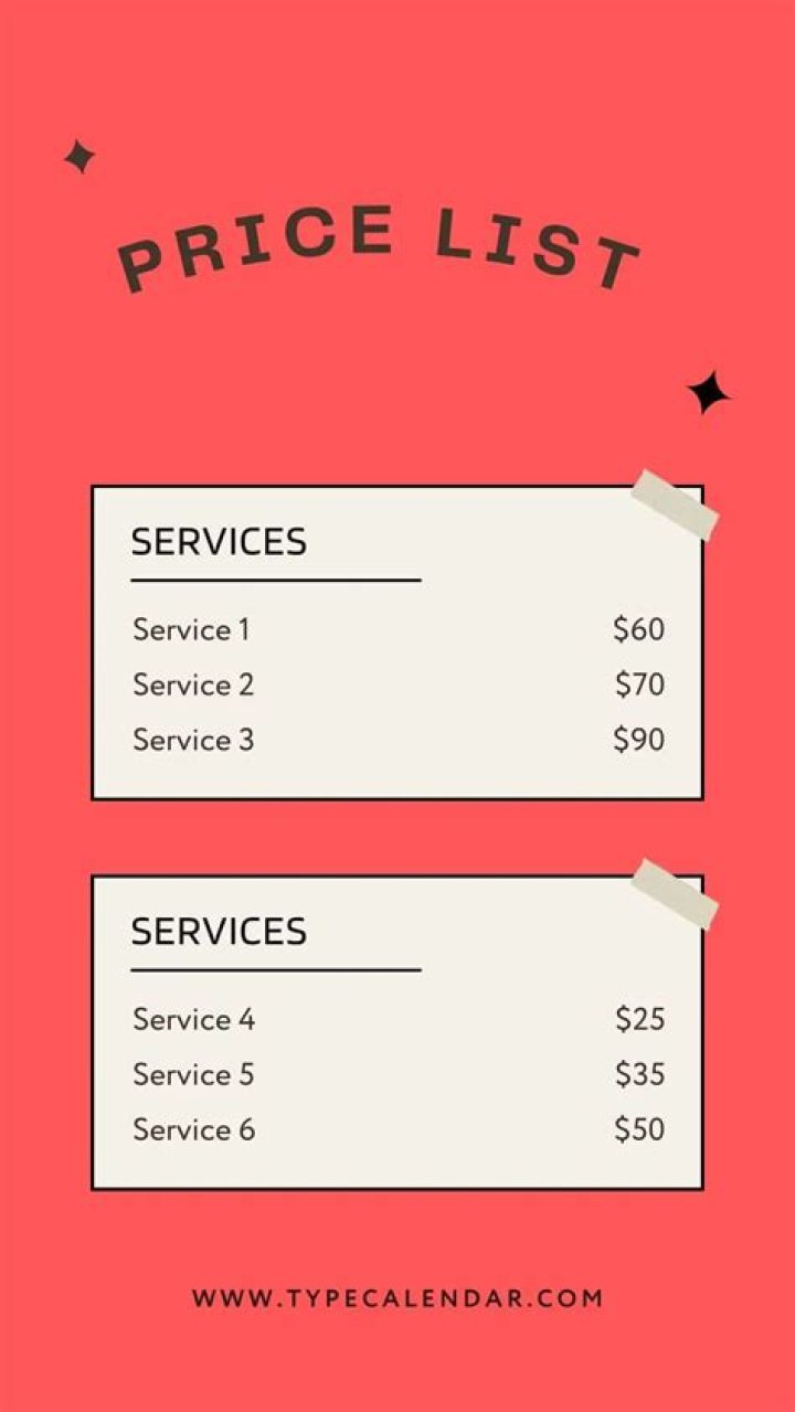 What is service price?