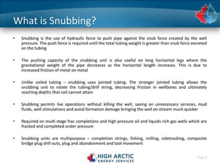 What is snubbing in trucking