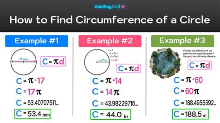 What is the circumference of a 14 inch diameter circle