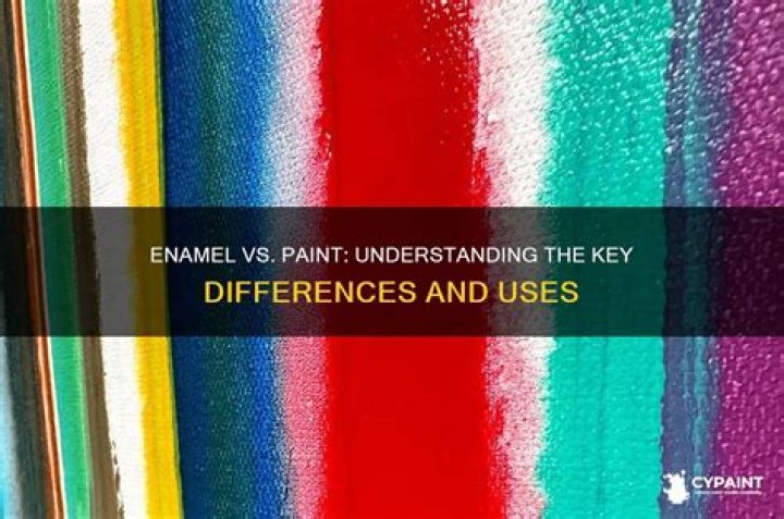 What is the difference between enamel and paint