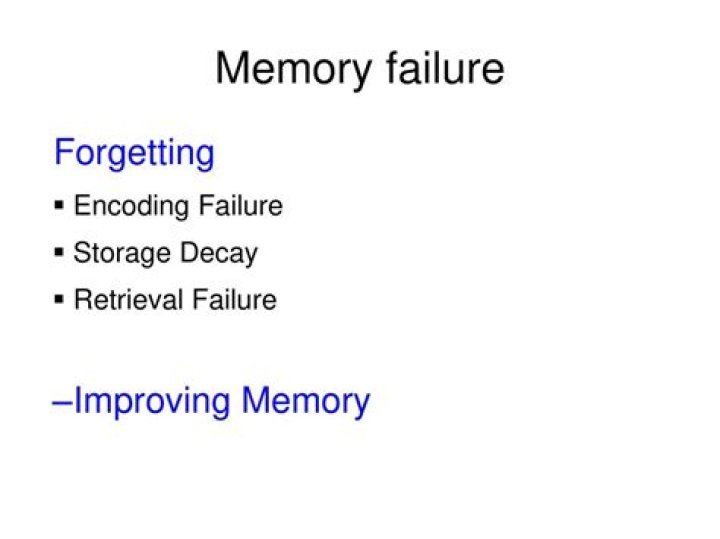 What is the difference between encoding failure and retrieval failure