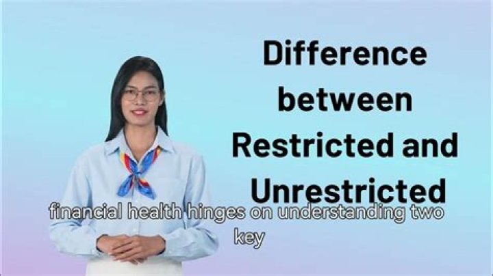 What is the difference between restricted and unrestricted funds