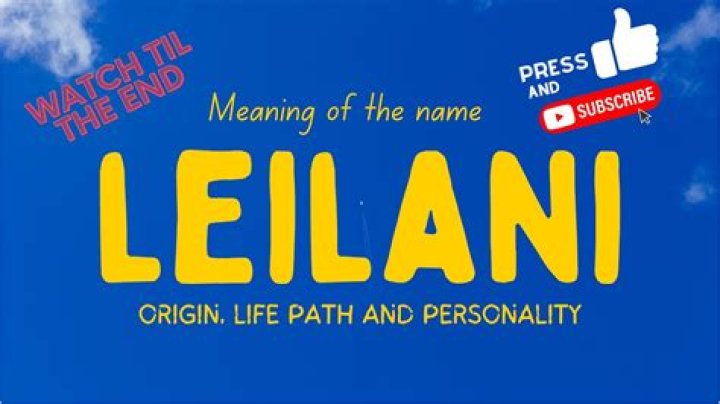 What kind of name is Leilani