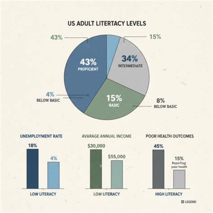What percentage of 17 year olds are functionally illiterate in the United States