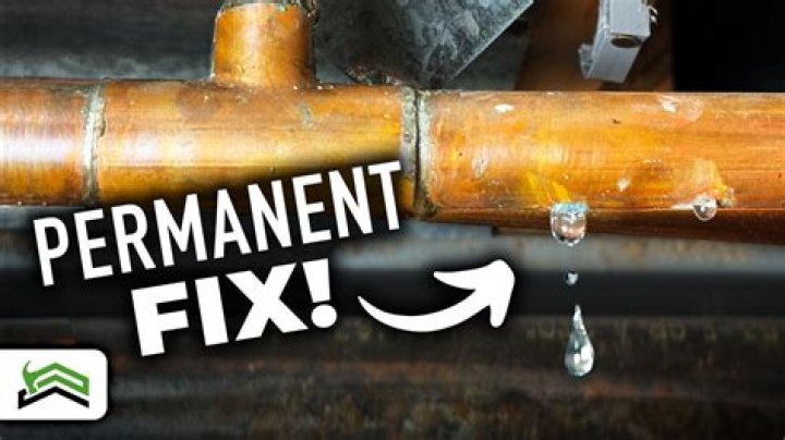 What should I do if I find a leak in my plumbing pipe?
