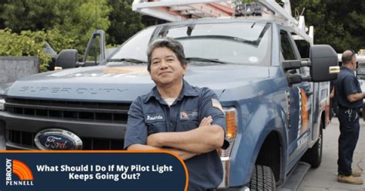 What should I do if my pilot light keeps going out?