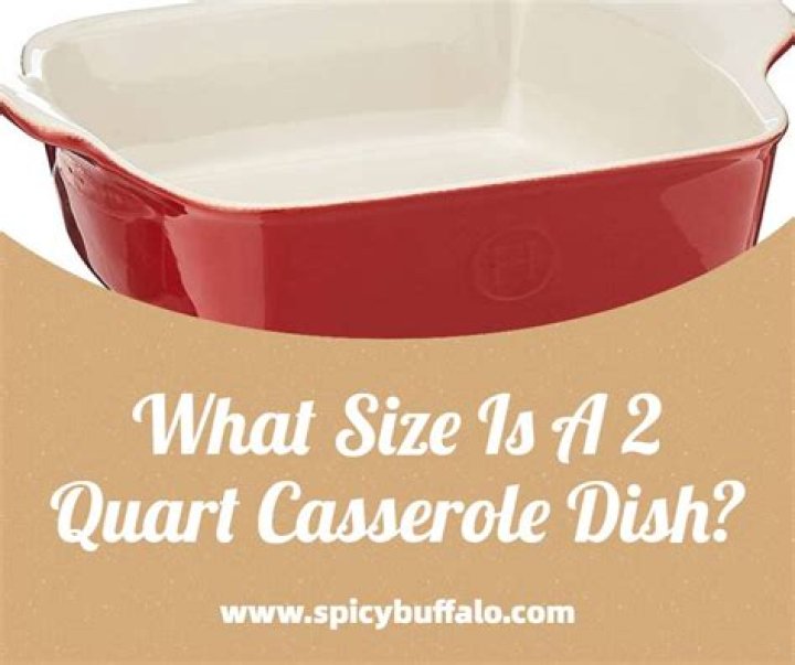 What Size Is A 3 Quart Baking Dish