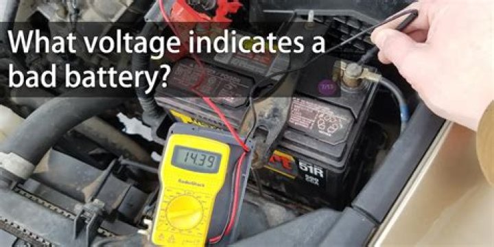 What voltage indicates a bad battery?