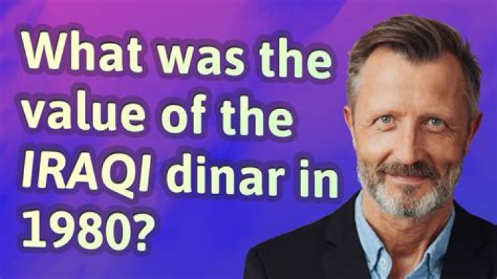 What was the value of the Iraqi dinar in 1980