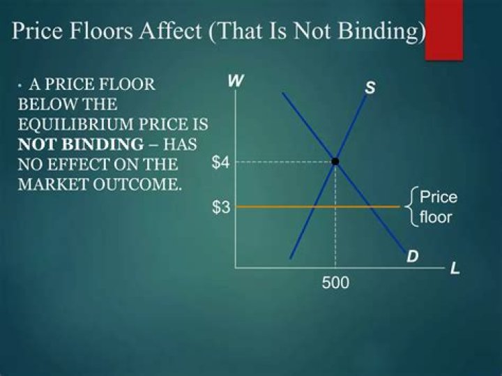 What was used an example of a price floor