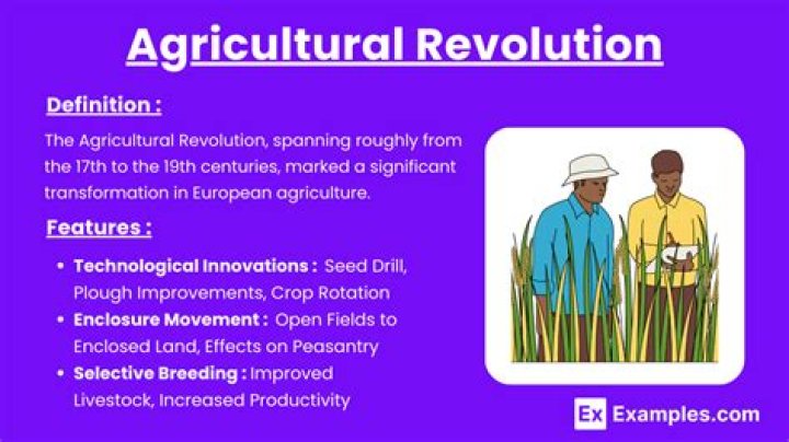 What were the effects of the agricultural revolution quizlet