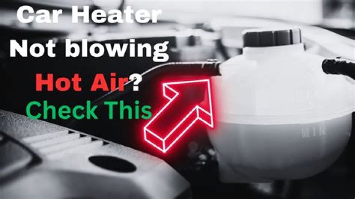 What would cause a car heater not blow hot air?