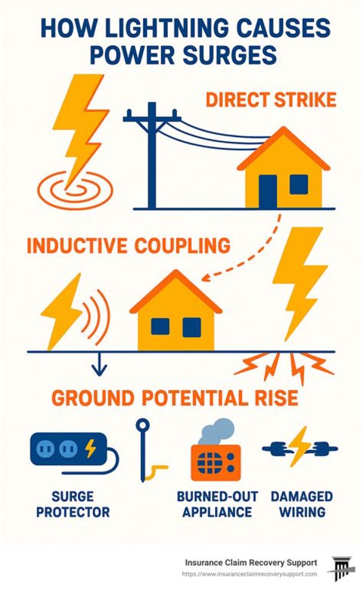 What would cause a power surge in a camper?