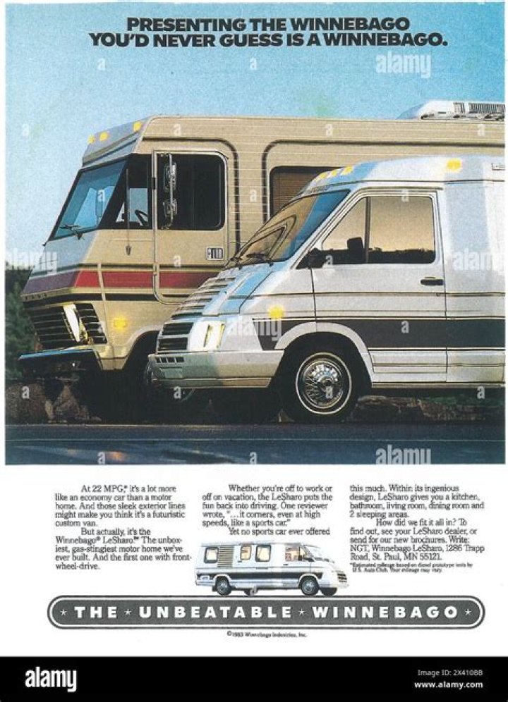When did the Winnebago LeSharo RV come out?
