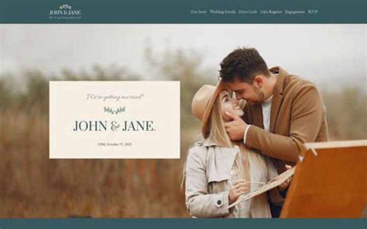When should you create a wedding website