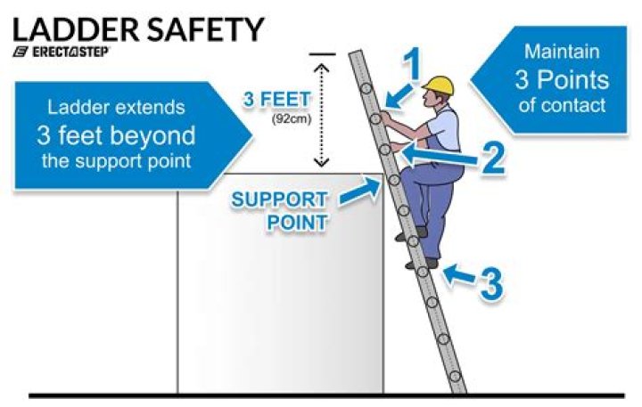 When to move a ladder against a branch?