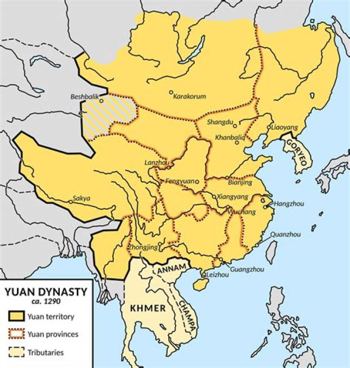 When was the Yuan dynasty founded and by whom