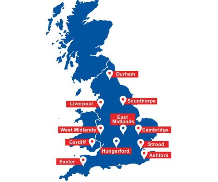 Where are dolphin motorhomes depots in the UK?