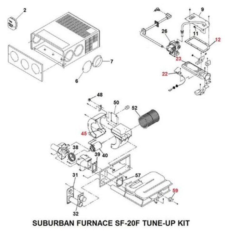 Where can I find suburban sf-30f tune up kit?