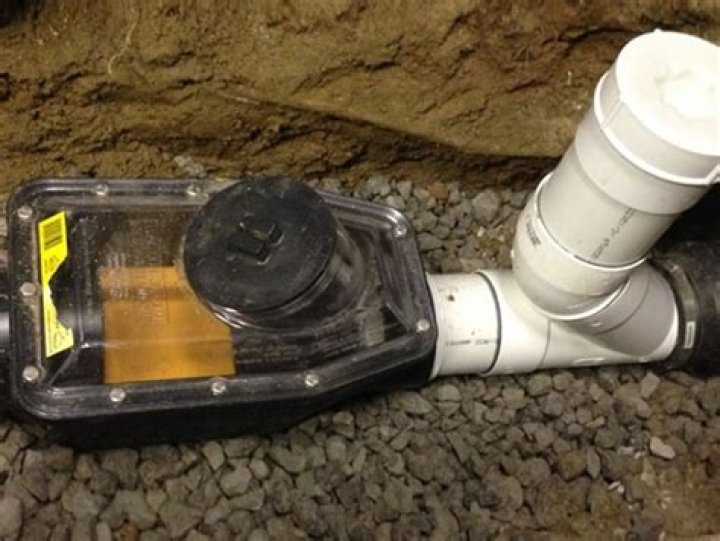 Where does a sewer check valve need to be installed?