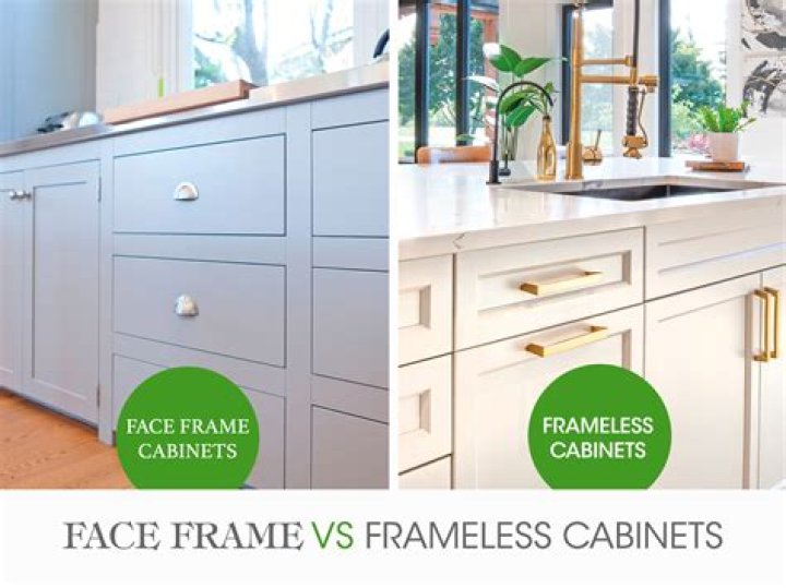 Where does the slide go on a face frame cabinet?