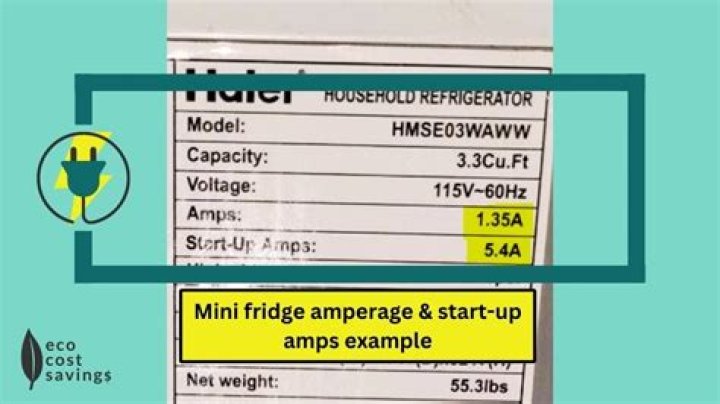Where is the amp on a refrigerator?