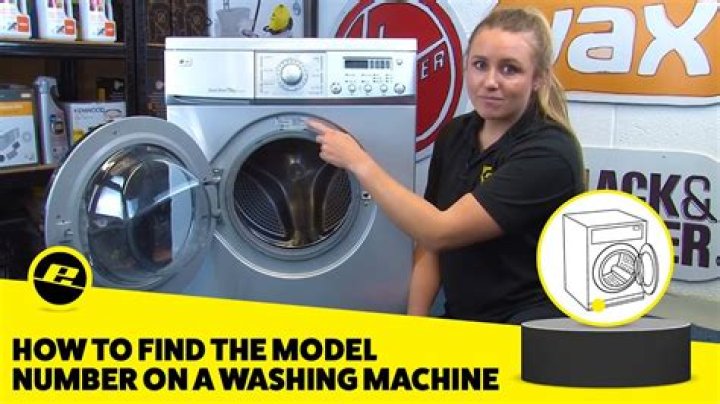 Where is the model number on a GE microwave?