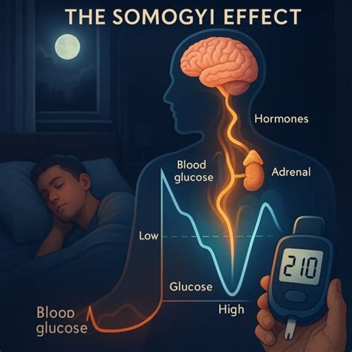 Which is true regarding the Somogyi effect