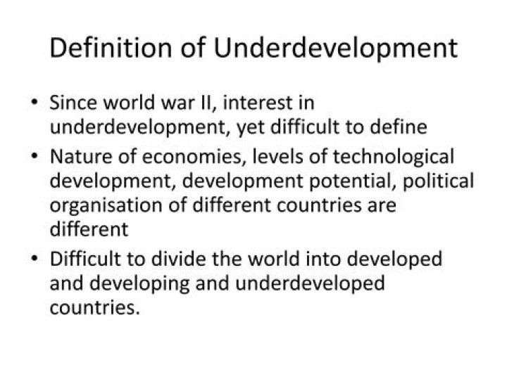 Who coined the phrase development of underdevelopment